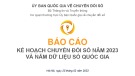 Báo cáo kế hoạch chuyển đổi số năm 2023 và dữ liệu số quốc gia