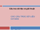 Bài giảng môn Cấu trúc dữ liệu và giải thuật: Các cấu trúc dữ liệu cơ bản