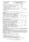 Đề thi học sinh giỏi môn Vật lí lớp 9 năm 2014-2015 có đáp án - Sở GD&ĐT Vĩnh Phúc