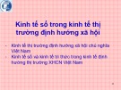 Bài giảng Kinh tế số và liên hệ với Việt Nam: Chương 6 - Hà Quang Thụy