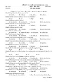 Đề thi học kì 1 môn Hóa học lớp 11 năm 2021-2022 - Trường THPT Chế Lan Viên (Mã đề 002)