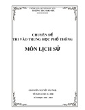 Chuyên đề ôn thi vào lớp 10 môn Lịch sử: Giải pháp nâng cao chất lượng dạy học Lịch sử Việt Nam từ năm 1954 đến nay