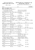 Đề thi học kì 1 môn Hóa học lớp 11 năm 2021-2022 - Trường THPT Chế Lan Viên (Mã đề 001)