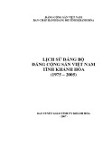 Ebook Lịch sử Đảng bộ Đảng Cộng sản Việt Nam tỉnh Khánh Hòa (1975 – 2005)