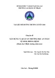 Tài liệu bồi dưỡng thường xuyên 2020 - Dành cho cán bộ quản lý trường mầm non