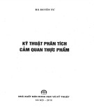 Giáo trình Kỹ thuật phân tích cảm quan thực phẩm: Phần 2