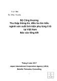 Bộ Công thương thu thập thông tin, điều tra tìm hiểu ngành sản xuất linh kiện phụ tùng ô tô tại Việt Nam: Báo cáo tổng kết