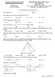Đề thi KSCL môn Toán lớp 11 năm 2022-2023 có đáp án (Lần 3) - Trường THPT Lương Tài số 2