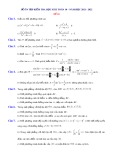 Đề thi học kì 2 môn Toán lớp 10 năm 2021-2022 - Trường THPT Thủ Đức