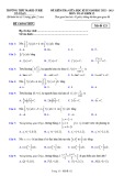 Đề thi giữa học kì 2 môn Toán lớp 12 năm 2022-2023 có đáp án - Trường THPT Marie Curie (Mã đề 121)