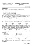 Đề thi học kì 1 môn Vật lý lớp 10 năm 2022-2023 - Trường THPT Phan Ngọc Hiển (Mã đề 701)