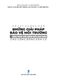 Những giải pháp bảo vệ môi trường, ứng phó với biến đổi khí hậu cho cộng đồng dân cư - Sổ tay hướng dẫn