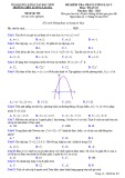 Đề thi KSCL môn Toán lớp 10 năm 2022-2023 có đáp án (Lần 3) - Trường THPT Lương Tài số 2