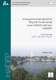 Chương trình Phát triển Đô thị Tổng thể Thủ đô Hà Nội Nước Cộng hòa Xã hội Chủ nghĩa Việt Nam (HAIDEP): Quyển 1