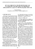 Kỹ năng thích ứng với môi trường học tập của sinh viên năm thứ nhất ngành Kinh tế - khoa Kinh tế và quản lý trường Đại học Thủy Lợi