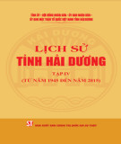 Ebook Lịch sử tỉnh Hải Dương, Tập 4 (từ năm 1945 đến năm 2015): Phần 1