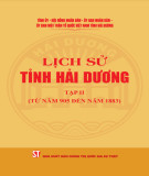 Ebook Lịch sử tỉnh Hải Dương, Tập 2 (từ năm 905 đến năm 1883): Phần 2