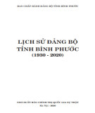 Ebook Lịch sử Đảng bộ tỉnh Bình Phước (1930-2020): Phần 1