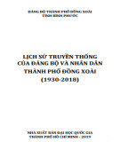 Ebook Lịch sử truyền thống của Đảng bộ và nhân dân thành phố Đồng Xoài (1930-2018): Phần 1