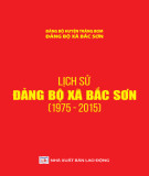 Ebook Lịch sử Đảng bộ xã Bắc Sơn (1975-2015): Phần 2