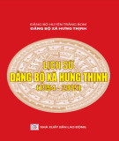 Ebook Lịch sử Đảng bộ xã Hưng Thịnh (1954-2015): Phần 2