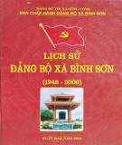 Ebook Lịch sử Đảng bộ xã Bình Sơn (1946-2006): Phần 1