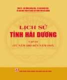 Ebook Lịch sử tỉnh Hải Dương, Tập 3 (từ năm 1883 đến năm 1945): Phần 1