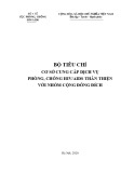 Bộ tiêu chí cơ sở cung cấp dịch vụ phòng, chống HIV/AIDS thân thiện với nhóm cộng đồng đích