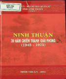 Lịch sử Ninh Thuận - 30 năm chiến tranh giải phóng 1945 - 1975: Phần 1