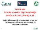 Tập huấn tư vấn và điều trị cai nghiện thuốc lá cho cán bộ y tế