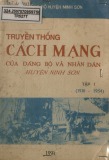 Ebook Truyền thống cách mạng của đảng bộ và nhân dân huyện Ninh Sơn (Tập 1)