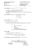 Đề thi kết thúc học phần Toán cao cấp năm 2018 - Đề số 5 (27/12/2018)