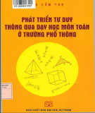 Phương pháp dạy toán ở trường phổ thông nhằm phát triển tư duy học sinh  (Tái bản lần thứ 2): Phần 2