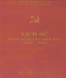 Ebook Lịch sử Đảng bộ huyện Điện Bàn (1930-1975): Phần 2