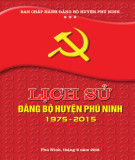 Ebook Lịch sử Đảng bộ huyện Phú Ninh (1975-2015): Phần 2