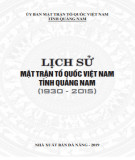 Ebook Lịch sử mặt trận tổ quốc Việt Nam tỉnh Quảng Nam (1930-2015): Phần 2