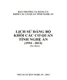 Ebook Lịch sử Đảng bộ Khối các cơ quan tỉnh Nghệ An (1954-2014): Phần 2