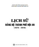 Ebook Lịch sử Đảng bộ thành phố Hội An (1975-2010): Phần 2