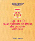 Ebook Lịch sử tuyển giáo của Đảng bộ tỉnh Quảng Nam (1930-2010): Phần 2