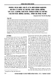 Phân tích hiệu quả của mô hình khoán quản lý bảo vệ rừng cho cộng đồng và lực lượng chuyên trách bảo vệ rừng tại huyện Đông Giang, tỉnh Quảng Nam