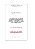 Luận văn Thạc sĩ Kinh tế: Phát triển cho vay hộ sản xuất tại Ngân hàng Nông nghiệp và Phát triển Nông thôn tỉnh Đăk Lăk - Chi nhánh huyên Krông Ana