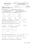 Đề thi giữa học kì 1 môn Toán lớp 12 năm 2022-2023 - Trường THPT Gio Linh
