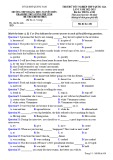 Đề thi thử tốt nghiệp THPT môn Tiếng Anh năm 2022-2023 có đáp án (Lần 1) - Sở GD&ĐT Quảng Nam