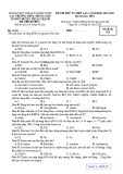 Đề thi thử tốt nghiệp THPT môn Hóa học năm 2022-2023 có đáp án (Lần 1) - Sở GD&ĐT Bắc Ninh