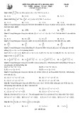Đề thi giữa học kì 2 môn Toán lớp 12 năm 2022-2023 có đáp án - Trường THPT Gia Định, TP. Hồ Chí Minh