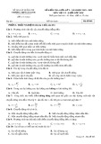 Đề thi giữa học kì 1 môn Vật lý lớp 10 năm 2021-2022 - Trường THPT Gio Linh (Khối Nâng cao)