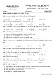 Đề thi giữa học kì 1 môn Vật lý lớp 10 năm 2021-2022 - Trường THPT Gio Linh (Khối Cơ bản)