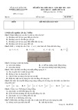 Đề thi giữa học kì 2 môn Vật lý lớp 10 năm 2021-2022 - Trường THPT Gio Linh (Khối Cơ bản)