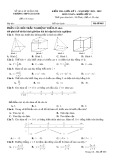 Đề thi giữa học kì 1 môn Toán lớp 12 năm 2021-2022 - Trường THPT Gio Linh
