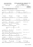 Đề thi giữa học kì 2 môn Toán lớp 10 năm 2021-2022 - Trường THPT Gio Linh (Ban A)